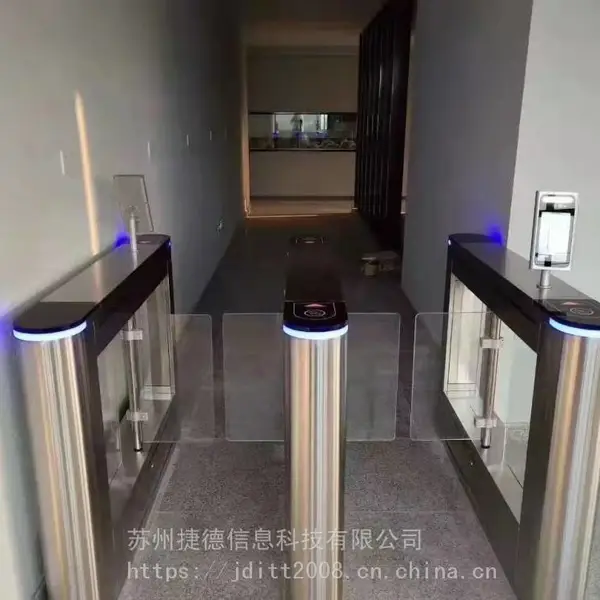 JD-PG1018 防静电翼闸摆闸_ESD人脸识别门禁_带LCD大屏显示数值