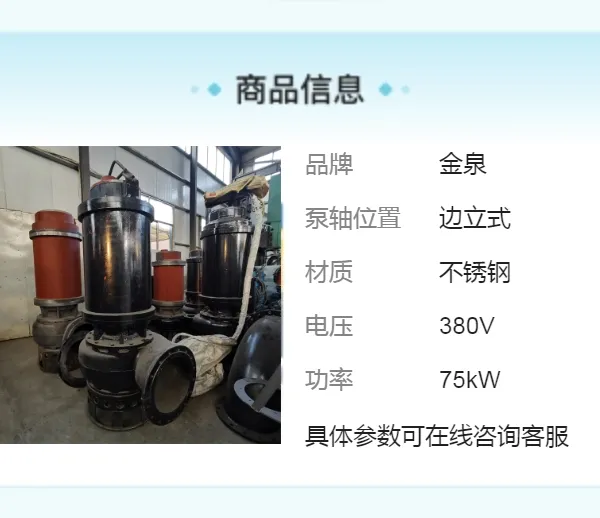 移动式防汛排涝泵 大颗粒潜水耐磨泥浆泵 低噪音反循环清孔泵