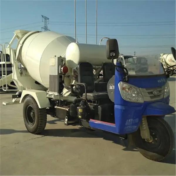 三轮自上料混凝土罐车水泥砂浆搅拌运输车工程灌注桩小型搅拌车