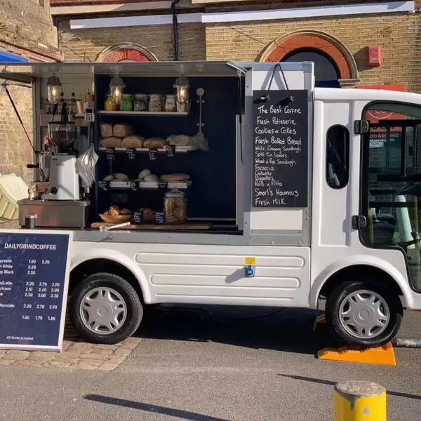 厂家供应旅游区移动美食售卖车/商业街售卖亭奶茶电动车