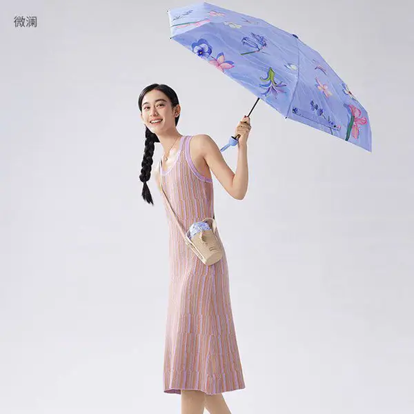 蕉下 BM65224 五折黑胶防晒伞 晴雨伞 瑚屿 追浪 赶海 微澜