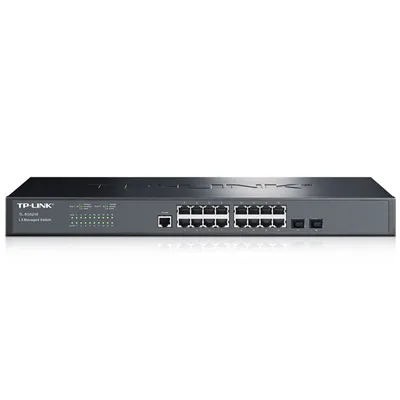TP-LINK TL-SG5218 16口千兆核心交换机三层Web网管型SFP端口汇聚