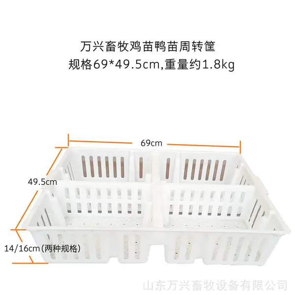 鸡苗筐 雏鸡周转筐 四格鸡苗周转箱 优质雏鸡筐运输笼 价格 规格 图片
