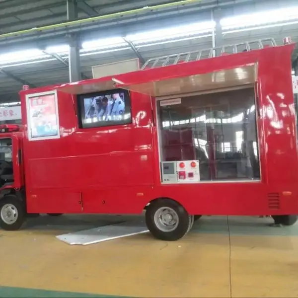 消防广告车 消防宣传车-天洋自行式宣传车定制