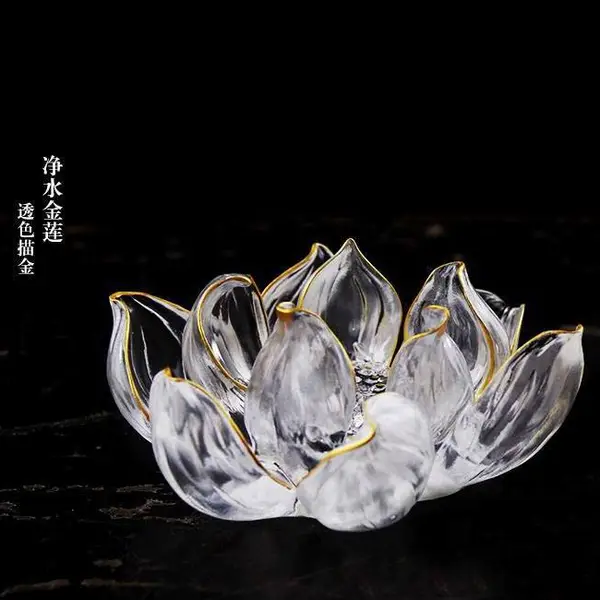 古法琉璃装饰品摆件,琉璃莲花定制,琉璃香插,琉璃茶具干泡台定制,琉璃艺术砖,琉璃茶具茶杯伴手礼 精美