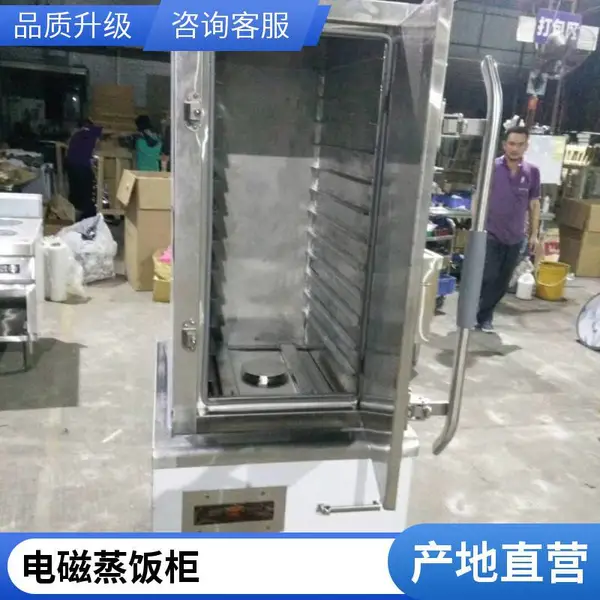 南平蒸菜电磁精选蒸米柜 豪华高原商用电蒸米箱 省力双门食堂米饭蒸饭车