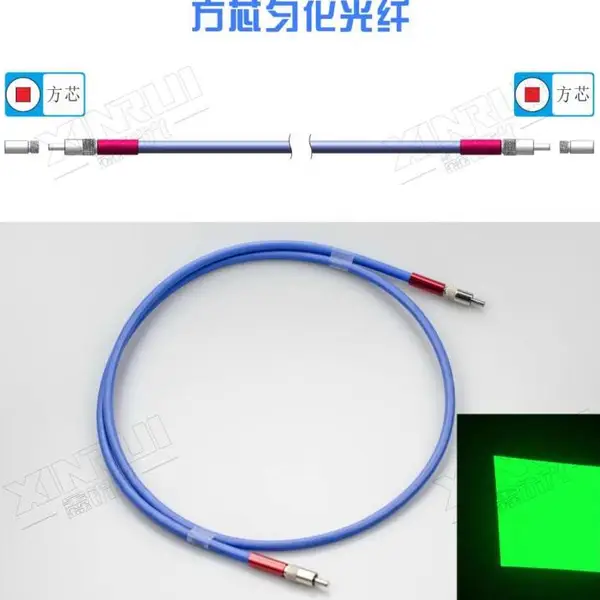 鑫锐光 方形光纤 匀化光纤 矩形激光光纤 方芯匀化光纤 方芯光纤 平顶光束光纤跳线