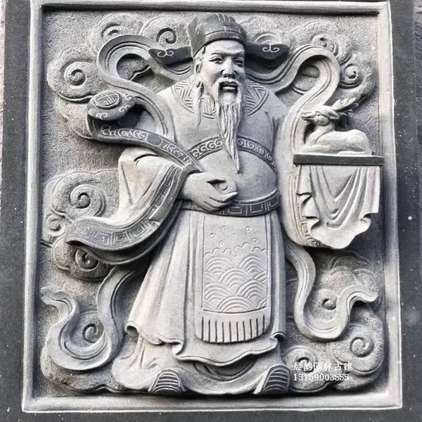 浮雕文化壁画 校园寺庙围墙人动物造型浮雕 精雕石材照壁