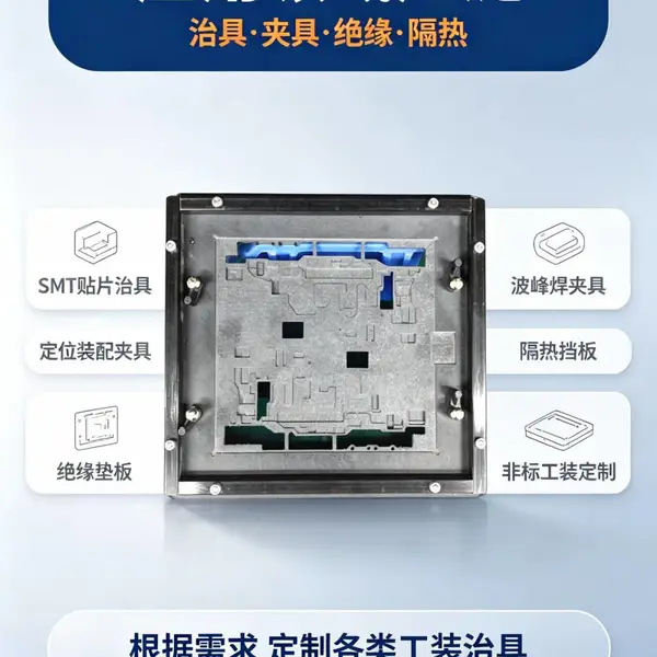 过炉合成石载具厂家 耐高温合成石治具 PCBA 贴片工装夹具来图加工
