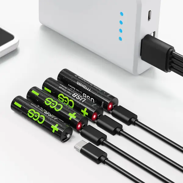 CES 快充 AAA 7号锂电池 USB充电电池 7号电池1.5V恒压输出电子数码鼠标键盘等厂家直供