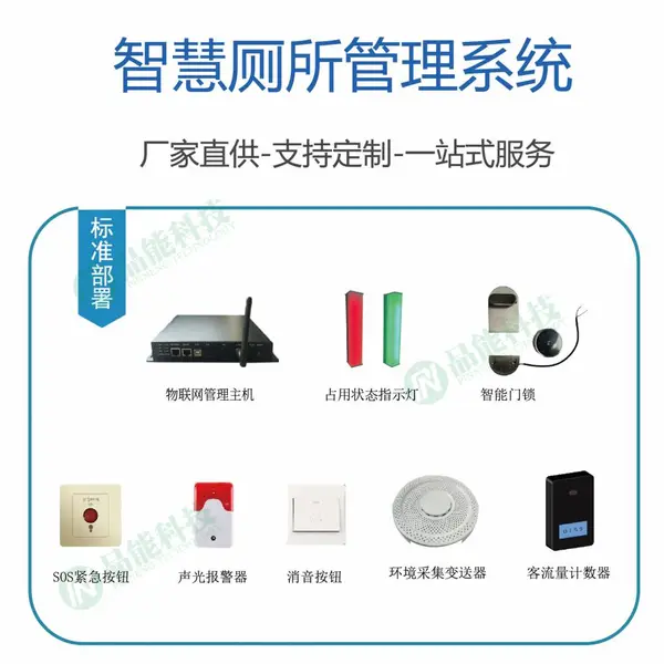 车站地铁站智慧厕所引导系统 公厕多种设备集成智能管理 厂家直供