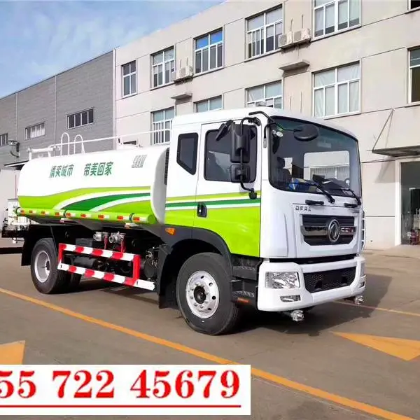程力精品12吨绿化洒水车，东风华神F5洒水车