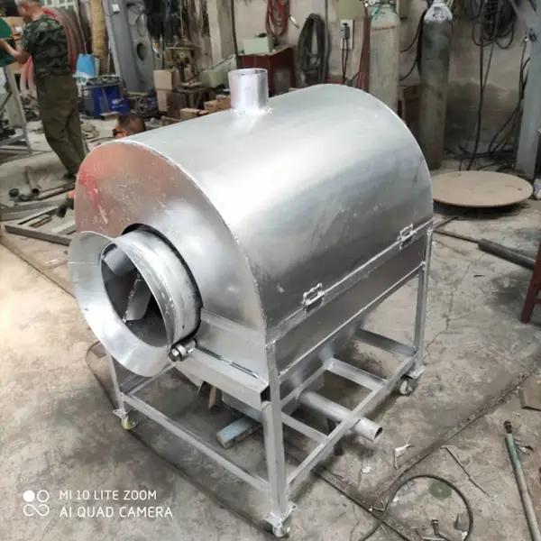 小型连翘电热不锈钢炒料机 黄芪草果自动翻炒机 炒香料机器