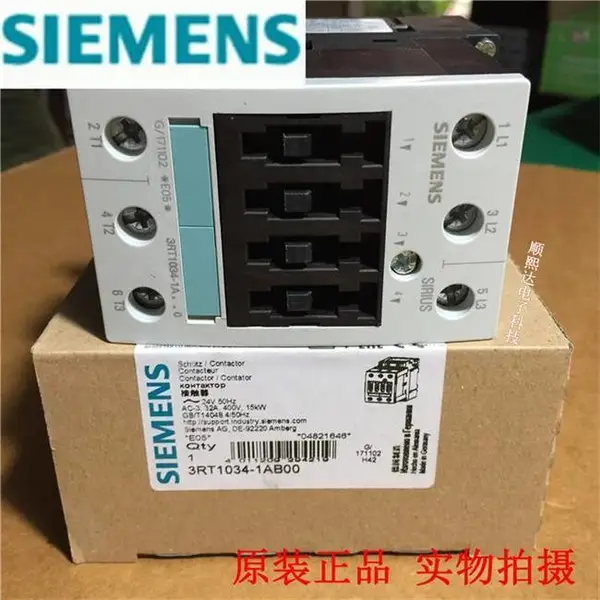西门子低压交流接触器 3TS36000XB0 AC24V50Hz 全国包邮下单发货