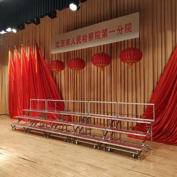 16. 合岳牌折叠合唱台源头厂家 加厚合唱台阶 政府采购项目合唱台定制