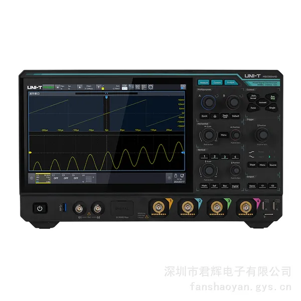 优利德MSO3024HD混合信号示波器 200MHz 4+16通道 2.5GSa/s 500Mpts