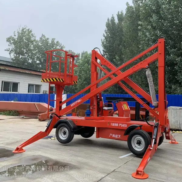 车载曲臂式液压升降平台 户外高空路灯维修作业车