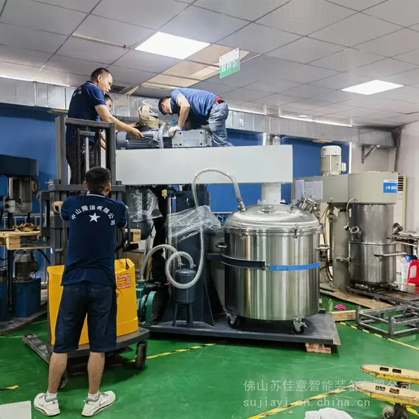 苏佳意SJY-600L分散混合机油漆油墨刮边刮底抽真空一体机