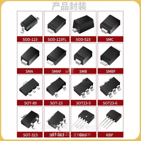 贴片二极管SS54 SS34 SS14 SS24 SS210 ABS10 ABS210 SMA SMB S2M S1M S5M肖特基二极管 快恢复二极管 整流二极管