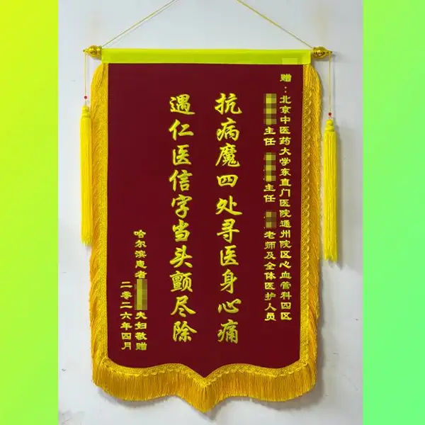 送医师的锦旗 高档绒面 医院附近店铺 垂感强 送货上门