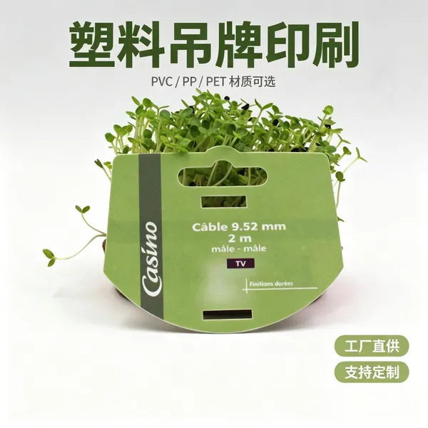 任意异形模切吊牌 圆形椭圆不规则塑料挂牌 设计师品牌标签定制