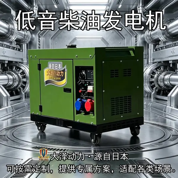 大泽动力10kw汽油发电机双电压工地施工发电机