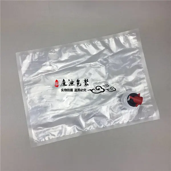 东莞饮用水包装袋 20L无菌密封蝴蝶阀蓝莓汁饮料透明盒中袋