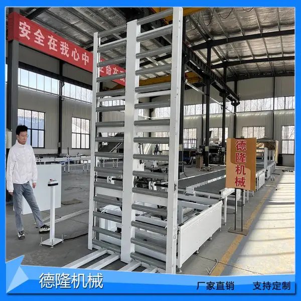 重型辊道线自动升降滚筒线平台家具输送线动力滚筒输送机