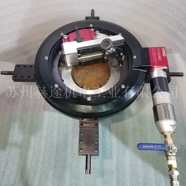 外卡式法兰面加工机-便携式法兰面修复机-找赫途-制造商