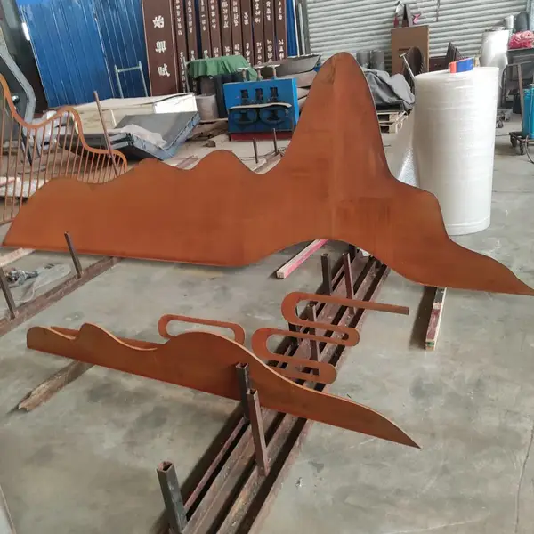 鲁韵绿筑耐候钢景观造型厂家 耐候钢板造型加工定制 适配公园 景区