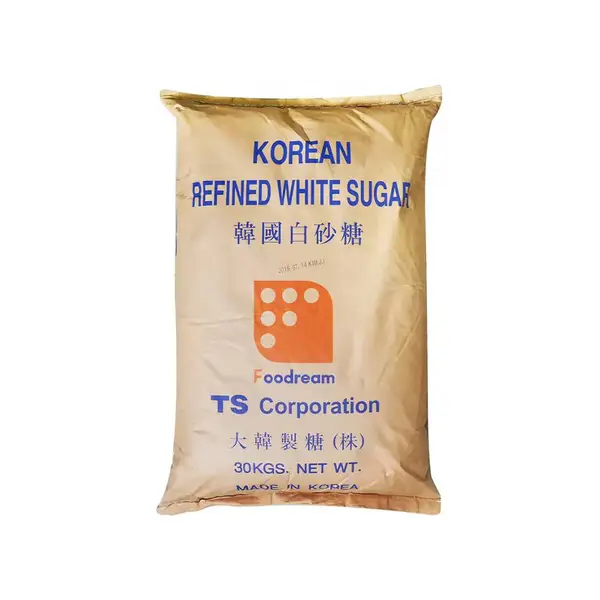 添品网浙江杭州韩国 TS 幼砂糖 30kg 烘焙奶茶咖啡店原装进口精制白砂糖商用原料现货批发