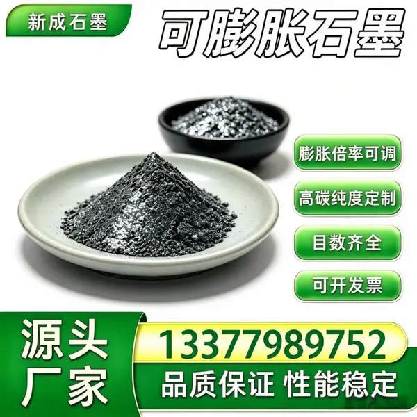 50 目高倍率可膨胀石墨，铸铝铸件保温防氧化剂，无硫，受热膨胀包裹熔融铝液定制