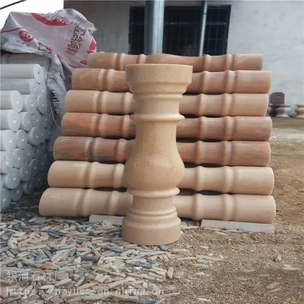 花瓶柱阳台栏杆 石材围护栏 石柱栏杆供应