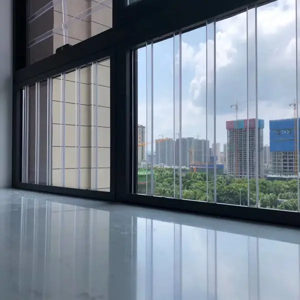 亿狼多功能隐形防护网透明防护窗