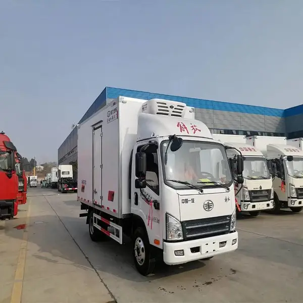 解放虎V蓝牌冷藏车 东风4米2保温冷冻运输车 J6 6米8冷链物流车