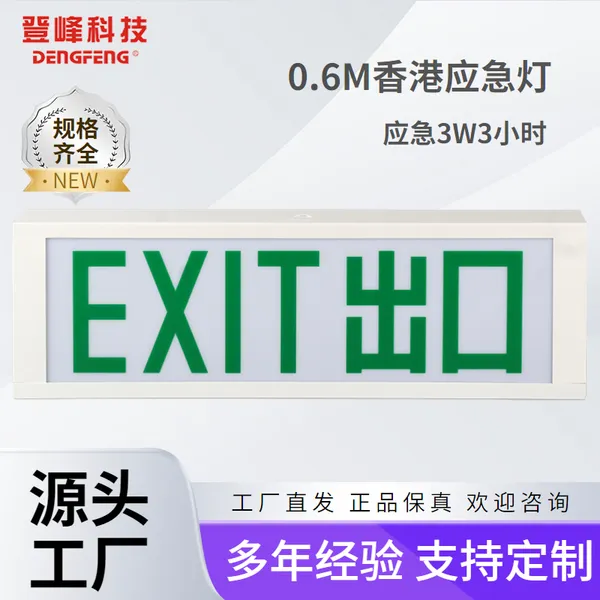 DF-ESB-01安全出口EXIT白底绿字应急疏散标志灯LED应急灯- 供应商网