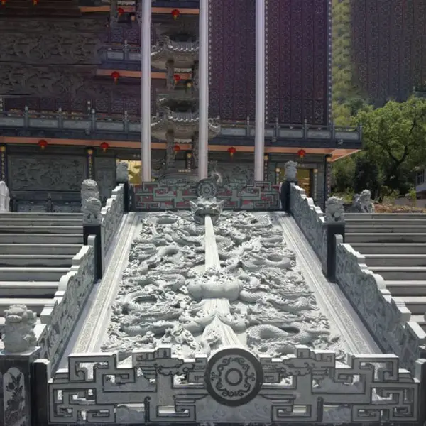 青石九龙照壁定做,九龙壁石雕厂批发,庭院别墅古建装饰影壁墙