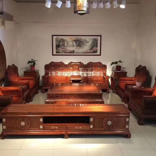 名琢世家定做各种红木沙发家具 刺猬紫檀花梨木工厂