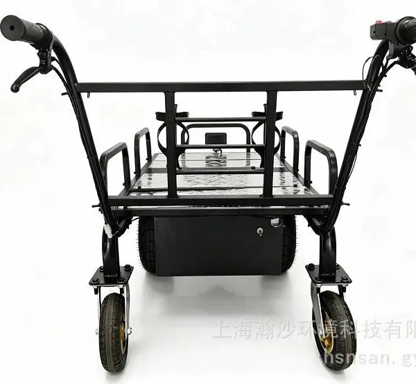 家用果园电动小推车轻便手推式农用施肥采摘运输工具车