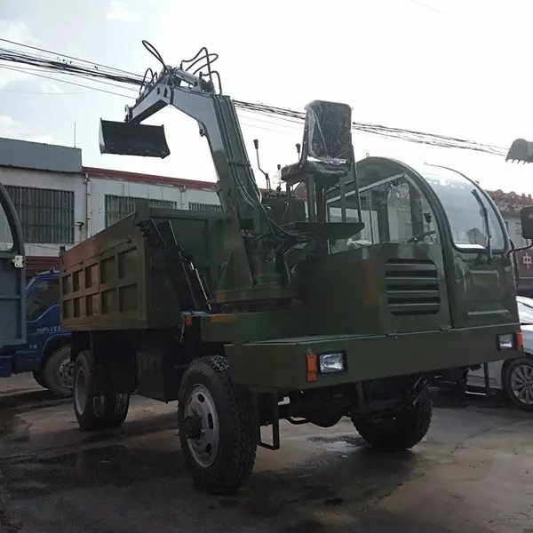 四不像挖掘装载运输车 挖运一体随车挖 自背随车钩机