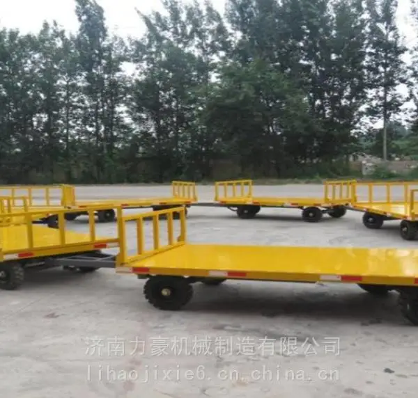 濮阳工厂电动摆渡车-1吨运输拖挂车-力豪生产厂家
