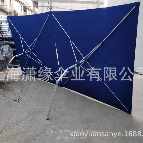快速伞形警示围挡 伞式遮阳挡支架生产厂家 折叠式伞状围挡骨架制作工厂