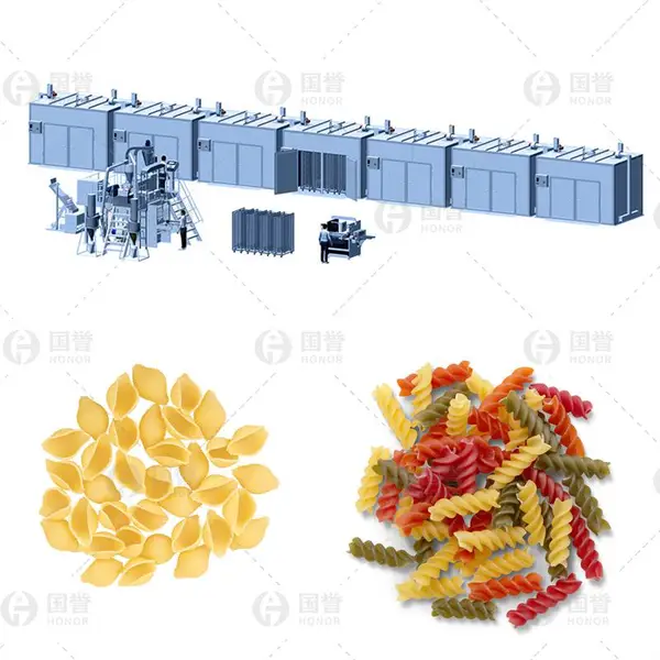 单螺杆意大利面生产线弯管可出口即食通心粉