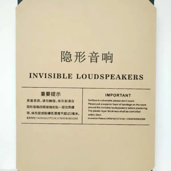 新型超薄分频平板嵌入式音箱,嵌入墙体完全隐形,告别装修烦恼,找广州声微电子科技有限公司!