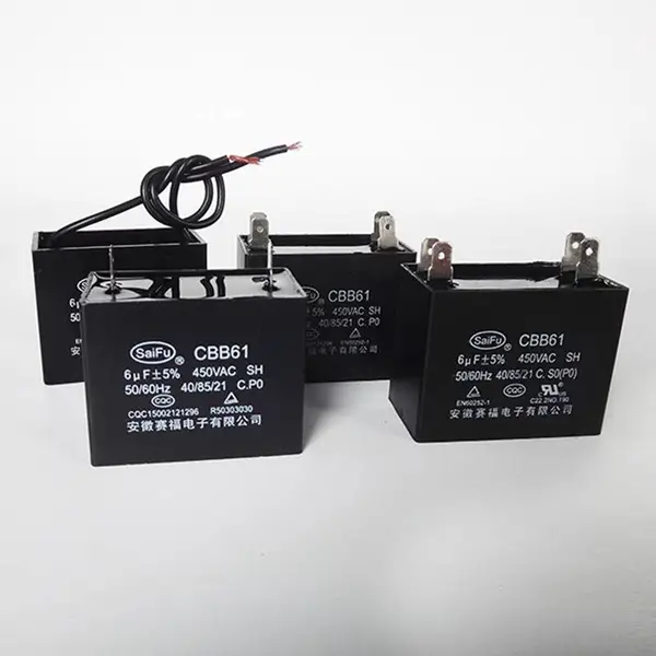工厂直销CBB61 450V 4UF排气扇 干湿机电机启动电容器