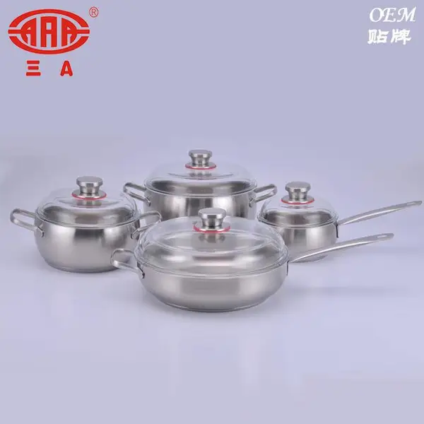 304不锈钢套装锅具贴牌 橱柜/电器活动礼品OEM定制代工企业