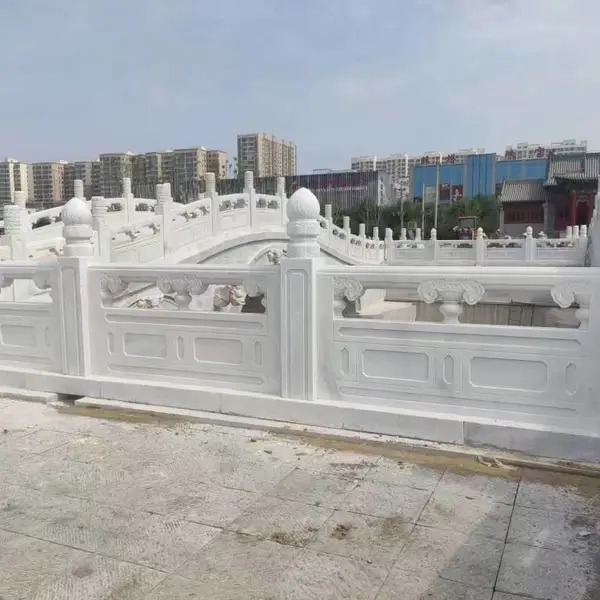河南南召草白玉石材 荒料栏杆墓碑料 源头厂家可定制