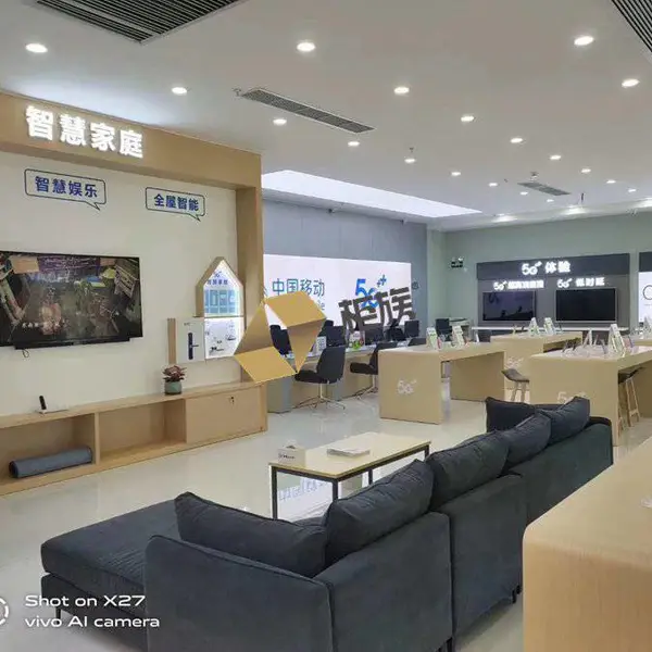 移动新版手机展示柜台制作 移动2020标准展示柜台款式价格