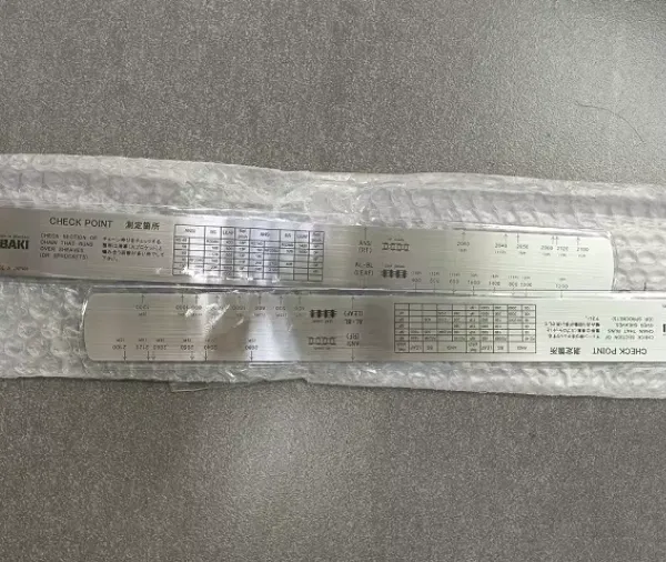 日本原装TSUBAKI椿本工业传动链条RS-CES刻度磨耗测量尺链条直尺