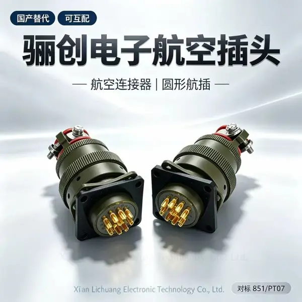 KPSE06E14-5S圆形连接器 5芯航空插头 航插接插件